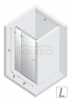 NEW TRENDY Drzwi wnękowe 100x200 Avexa Gunmetal Brushed EXK-3248/EXK-3249